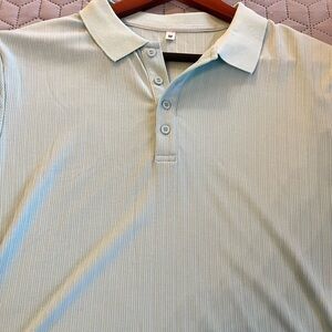 NEW teil green Men's Light Green Polo Shirt size medium. Beautiful and light!